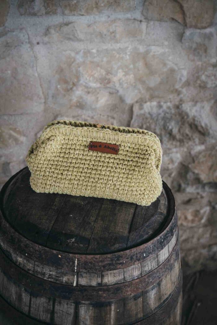 Bolso de mà de ganxet sense nansa