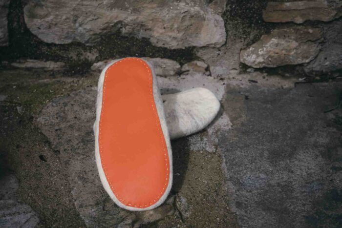 Sabatilles de fieltre amb sola de pell - Imatge 3